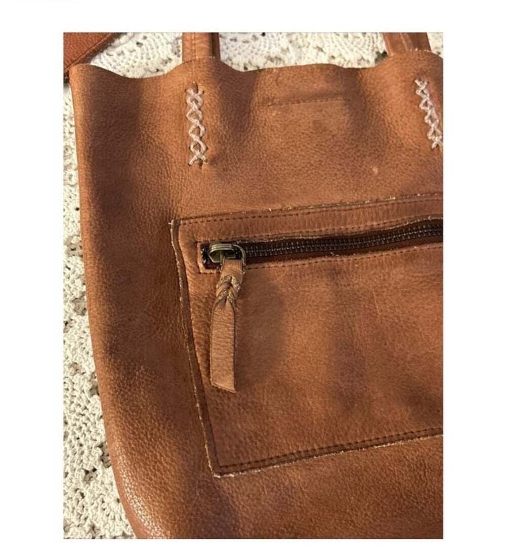 Free People 100 % Leather Small Tote Bag